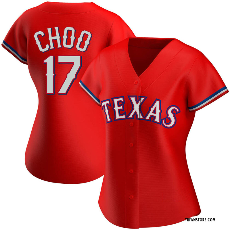 Red Shin-Soo Choo Women's Texas Rangers Alternate Jersey - Authentic Plus  Size - Texas Store